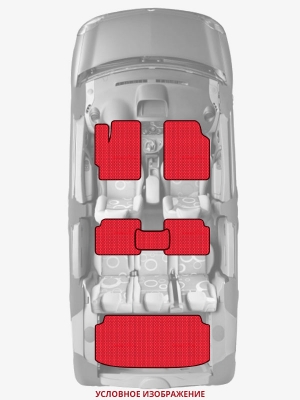 ЭВА коврики «Queen Lux» комплект для Audi 100 Avant (C4)
